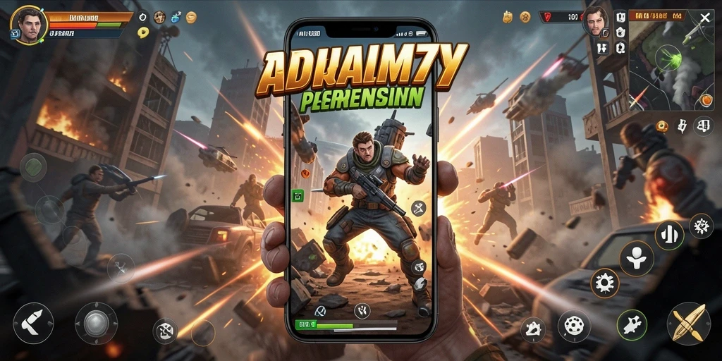 Gameplay ADAM77 yang intens dan penuh aksi.