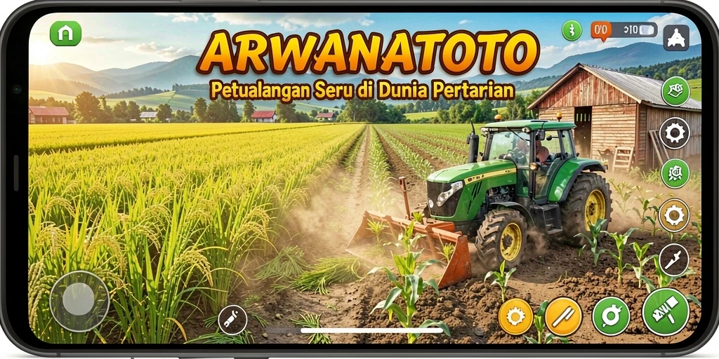 Screenshot ARWANATOTO menampilkan pengalaman gameplay bertani yang memukau.