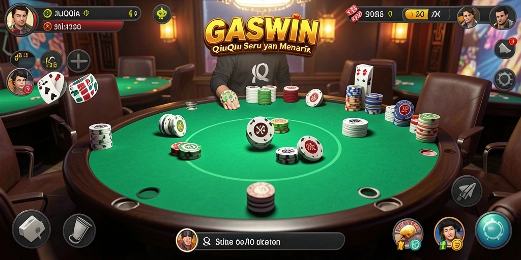 Tampilan gameplay QiuQiu yang memukau dan interaktif.