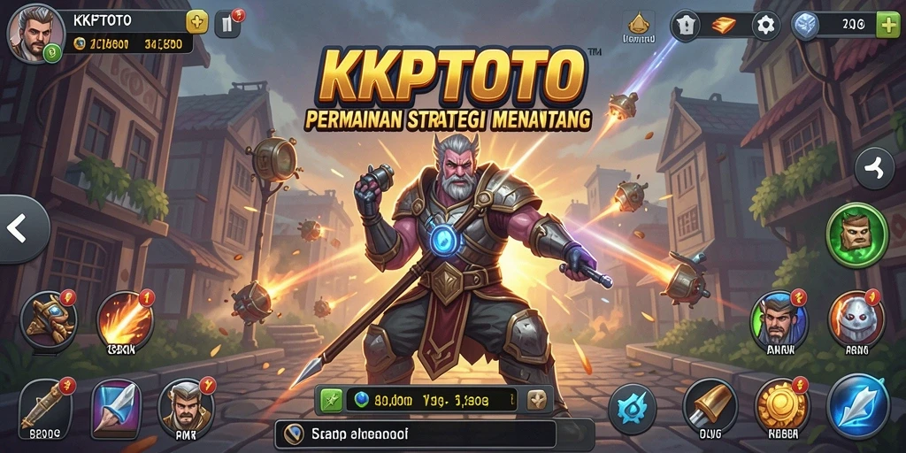 Tangkapan layar utama KPKTOTO menampilkan aksi strategi yang menegangkan.
