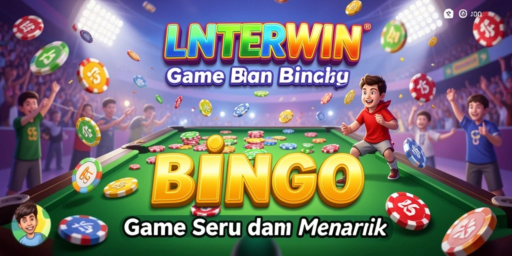 Tampilan menarik dari permainan Bingo di LNTERWIN yang penuh warna.