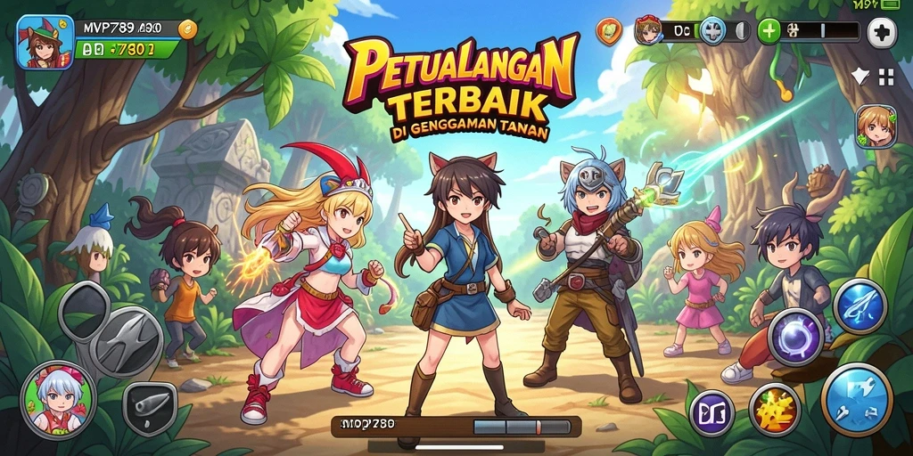 Menampilkan karakter anime dalam pertarungan epik yang menegangkan.