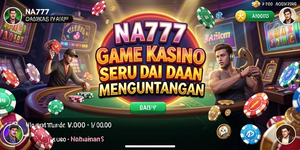 Tampilan gameplay menarik dari NA777 yang menghadirkan nuansa Kasino.