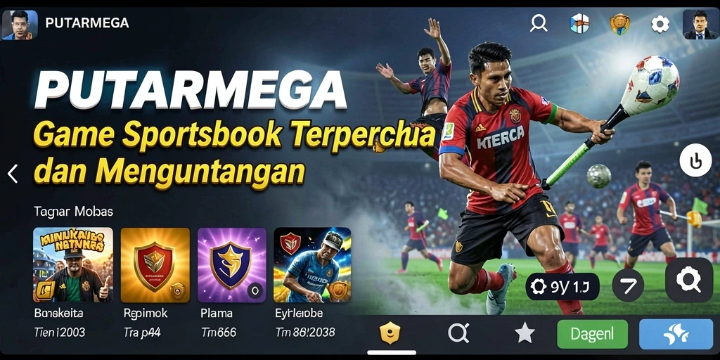 Tampilan antarmuka PUTARMEGA yang menarik dan interaktif.