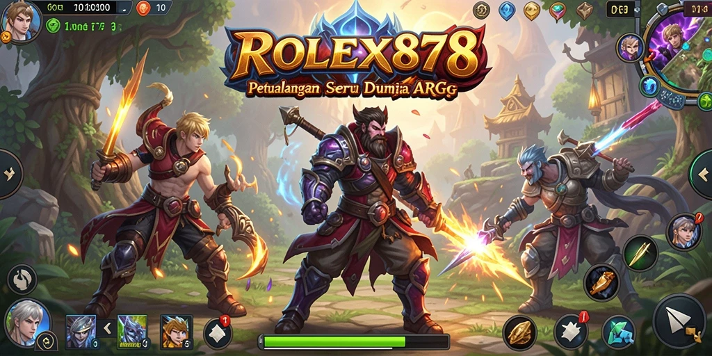 Tampilan gameplay epik di dunia ARPG ROLEX878.