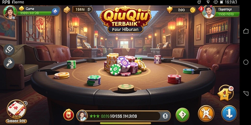 Tampilan gameplay RP8 dengan suasana QiuQiu yang seru.