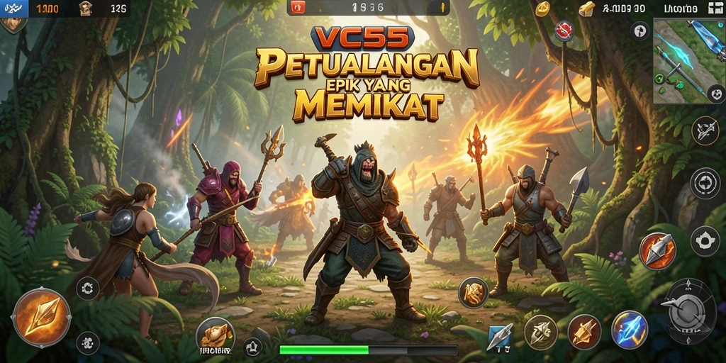 Tampilan gameplay VC55 yang menarik dalam suasana petualangan.